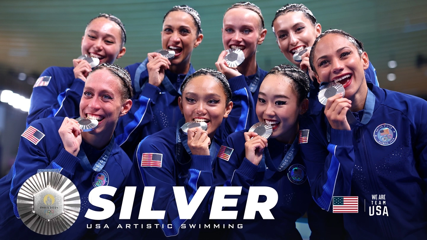 USA Artistic Swimming wins silver at Paris