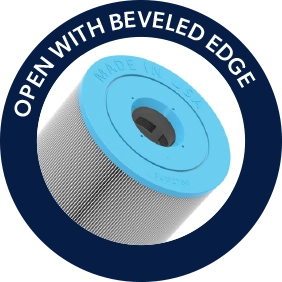 ENDCAPS OPEN WITH BEVELED EDGE