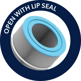 ENDCAPS OPEN WITH LIP SEAL