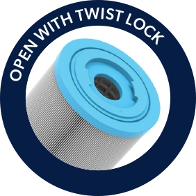 OPEN WITH TWIST LOCK